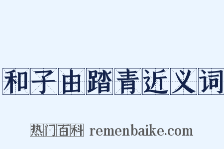 和子由踏青近义词是什么意思的图片